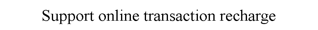 ı: Support online transaction recharge