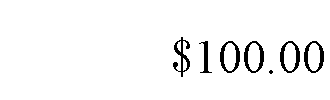ı: $100.00