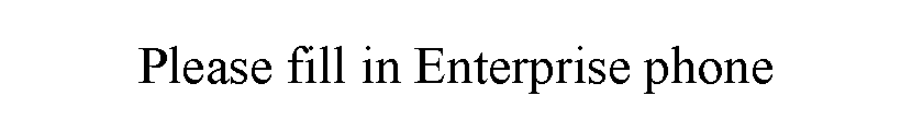 ı: Please fill in Enterprise phone