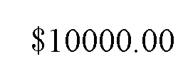 ı: $10000.00