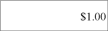 ı: $1.00