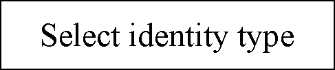 ı: Select identity type